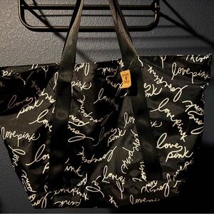 2 Victoria's Secret Black Tote Bags